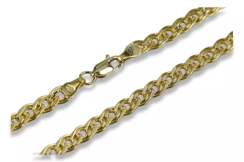 Yellow rose gold bracelet ★ russiangold.com ★ Gold 585 333 Low price