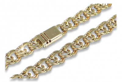 Yellow 14k 585 gold Garibaldi Bismark chain cb005y