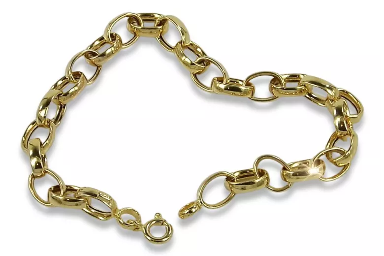 Bracelet d’ancrage italien jaune 14 carats cb006y