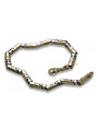 Bracelet marteau en or jaune italien 14 carats cb003yw