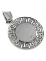 "Pendentif Médaille de Marie en Or 14 carats 585 Blanc" pm007w