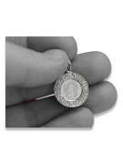 "Exquisite Mary Icon Pendant in 14K White Gold" pm007w