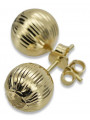 Boucles d’oreilles en or russiangold.com ★ Échantillon d’or ★ 585 333 Prix bas!