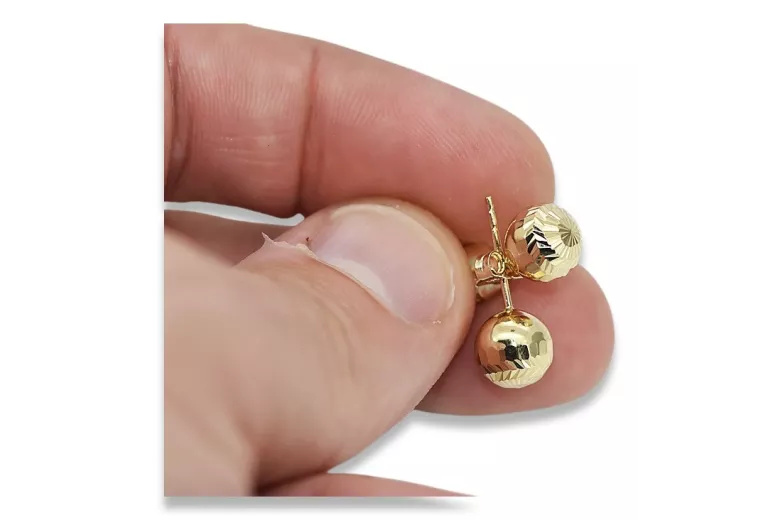 Gold earrings ★ russiangold.com ★ Gold sample 585 333 Low price!