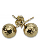 Boucles d’oreilles en or russiangold.com ★ Échantillon d’or ★ 585 333 Prix bas!