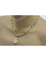 Gold God's medallion with a chain ★ zlotychlopak.pl ★ Gold 585 333 Low price