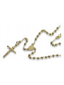 Italian 14k yellow gold rosary chain rcc008y