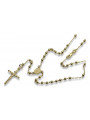 Italian 14k yellow gold rosary chain rcc008y