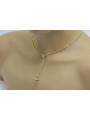 Italian 14k yellow gold rosary chain rcc008y