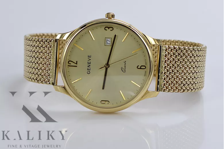 Montre homme en or Genève ★ zlotychlopak.pl ★ Pureté de l’or 585 333 Prix bas!