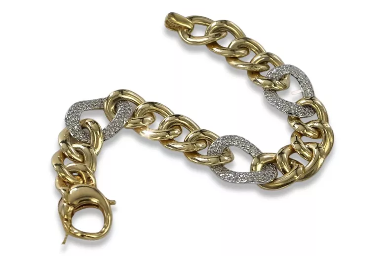 Bracelet moderne en or jaune 14 carats cb121yw