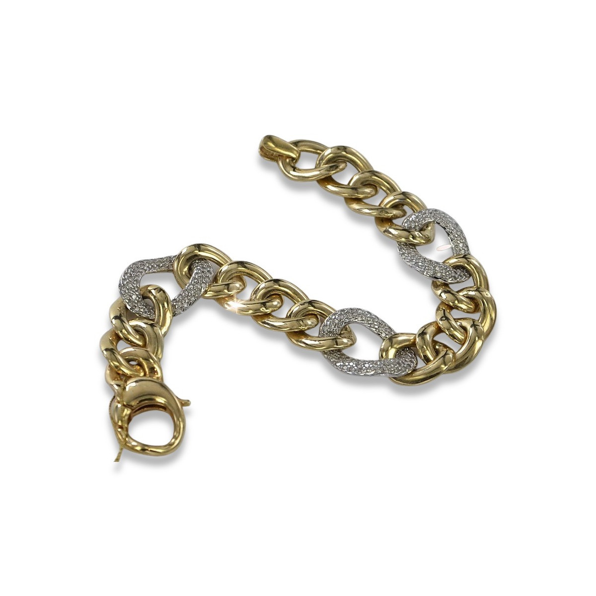 Bracelet moderne en or jaune 14 carats cb121yw