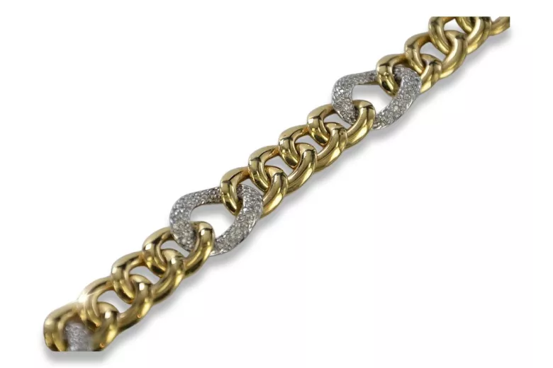 Bracelet moderne en or jaune 14 carats cb121yw