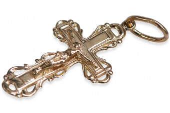 Cruz ★ ortodoxa de oro russiangold.com ★ Oro 585 333 Precio bajo