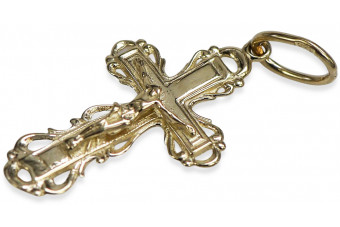 Cruz ★ ortodoxa de oro russiangold.com ★ Oro 585 333 Precio bajo