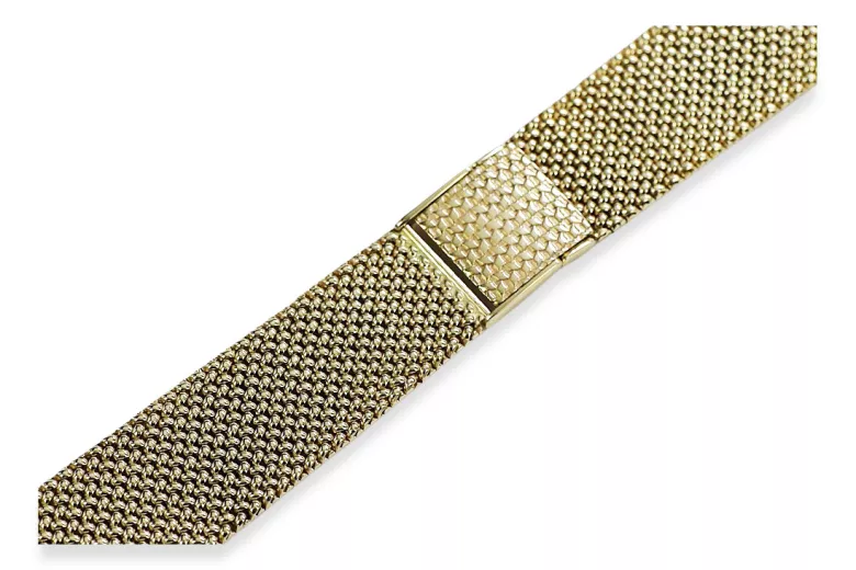 Bracelet de montre Tossot Genève en or jaune 14 carats homme mbw014y