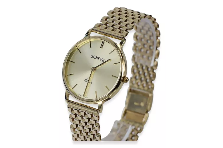 Montre homme en or Genève ★ zlotychlopak.pl ★ Pureté de l’or 585 333 Prix bas!