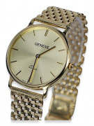 Gold men's watch Geneve ★ zlotychlopak.pl ★ Gold purity 585 333 Low Price!