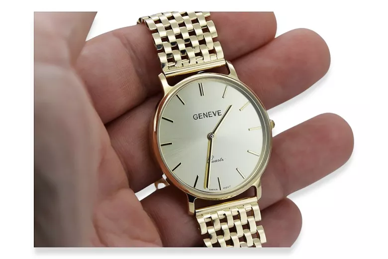 Montre homme en or Genève ★ zlotychlopak.pl ★ Pureté de l’or 585 333 Prix bas!