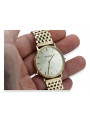 Gold men's watch Geneve ★ zlotychlopak.pl ★ Gold purity 585 333 Low Price!