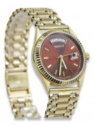 Gold men's watch Geneve ★ zlotychlopak.pl ★ Gold purity 585 333 Low Price!