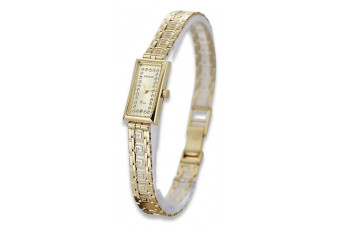 Galben 14k doamnă de aur Geneve ceas Lady Cadou lw094y