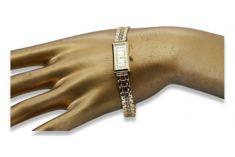 Златен дамски часовник ★ zlotychlopak.pl ★ Чистота на златото 585 333 Ниска цена!