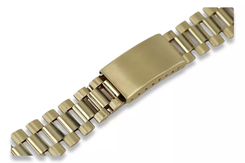 Złota bransoleta 14k 585 do zegarka męskiego typu Rolex mbw016y