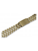 Yellow 14k gold man's Rolex style watch bracelet mbw016y