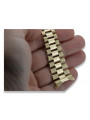 Gelbes Herrenarmband aus 14 Karat Gold mbw016y