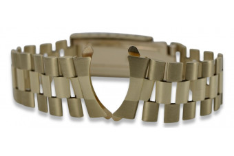 Жовтий 14-тисячний золотий чоловічий браслет годинника в стилі Rolex mbw016y