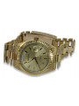 Goldene Herrenuhr Geneve ★ zlotychlopak.pl ★ Gold Reinheit 585 333 Niedriger Preis!