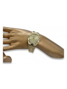 Gold men's watch Geneve ★ zlotychlopak.pl ★ Gold purity 585 333 Low Price!