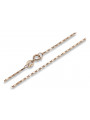 Yellow rose gold chain ★ russiangold.com ★ Gold 585 333 Low price