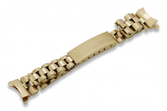 Złota bransoleta 14k 585 do zegarka damskiego typu Rolex lbw009y