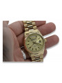 Goldene Herrenuhr Geneve ★ zlotychlopak.pl ★ Gold Reinheit 585 333 Niedriger Preis!