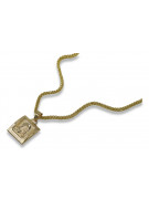 Gold Mary medallion icon pendant with chain ★ zlotychlopak.pl ★ Gold 585 333 low price