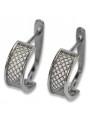 Boucles d’oreilles vintage argent russe 925 soviétique ven121s