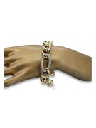 Pulsera de lujo de oro italiano amarillo y blanco cfb010yw