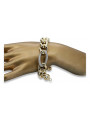 Bracelet fantaisie en or italien jaune & blanc cfb010yw