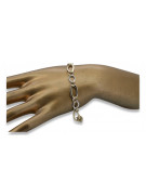 Yellow rose gold bracelet ★ russiangold.com ★ Gold 585 333 Low price