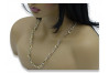 Italian 14k Gold chain with bracelet set cfc011yw&65cm