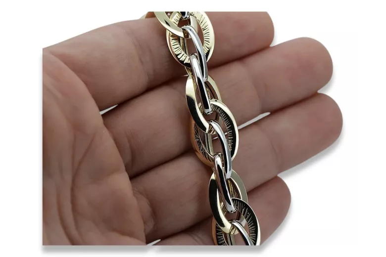 Yellow rose gold bracelet ★ russiangold.com ★ Gold 585 333 Low price