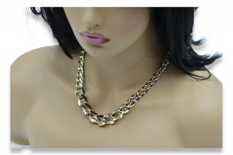 Collier Jaune or 14 carats 585 Lady chain Fantazy cfc013y