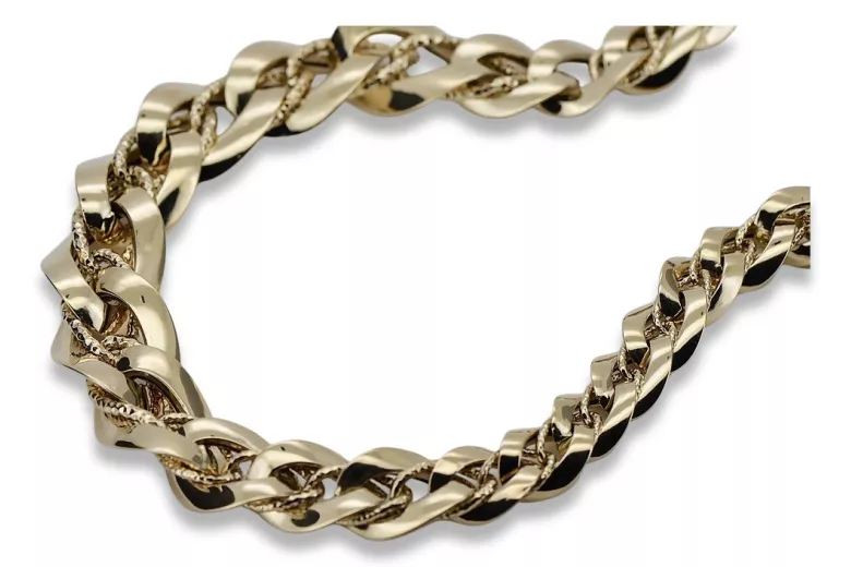 Yellow rose gold chain ★ russiangold.com ★ Gold 585 333 Low price