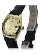 Gold men's watch Geneve ★ zlotychlopak.pl ★ Gold purity 585 333 Low Price!