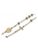 Yellow rose gold rosary chain ★ russiangold.com ★ Gold 585 333 Low price