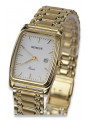 Reloj de oro para hombre Geneve ★ zlotychlopak.pl ★ Pureza de oro 585 333 Precio bajo!