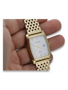 Gold men's watch Geneve ★ zlotychlopak.pl ★ Gold purity 585 333 Low Price!