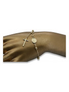 Yellow rose gold rosary bracelet★ russiangold.com ★ Gold 585 333 Low price